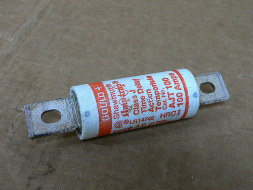Gould Shawmut Ajt 100 Class J 100A 600V Fuse Gould Shawmut Ajt 100 Class J 100A 600V Fuse