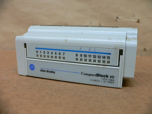 Allen-Bradley 1791D-16B0x Compactblock I/O 16 Sinking Input Expansion Module Allen-Bradley 1791D-16B0x Compactblock I/O 16 Sinking Input Expansion Module