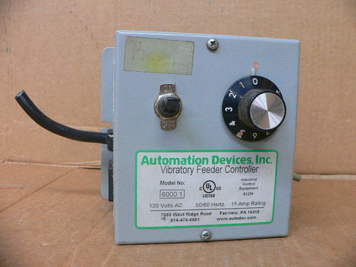 Automation Devices 6000.1 Vibratory Feeder Controller Automation Devices 6000.1 Vibratory Feeder Controller