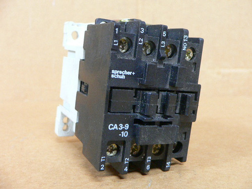 Sprecher + Schuh Ca3-9-10 Contactor 110/120V Sprecher + Schuh Ca3-9-10 Contactor 110/120V