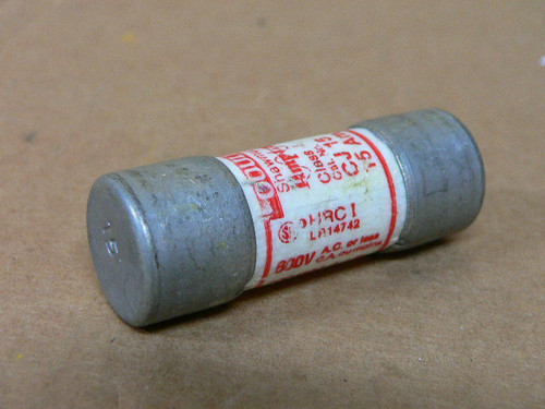Gould Shawmut Amptrap Cj15 15 Amp 600V Class J Fuse Gould Shawmut Amptrap Cj15 15 Amp 600V Class J Fuse