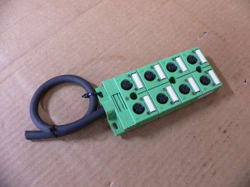 Phoenix Contact Sacb-8/8-L-5,0Pur Npn, 16 80 71 7 8 Slot 4 Position Sensor/Actuator Box Phoenix Contact Sacb-8/8-L-5,0Pur Npn, 16 80 71 7 8 Slot 4 Position Sensor/Actuator Box