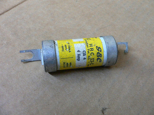 Ge Power Controls Hrc Ii-C 4 Amp Fuse Cia4 40Ka 460V Dc/Cc Ge Power Controls Hrc Ii-C 4 Amp Fuse Cia4 40Ka 460V Dc/Cc