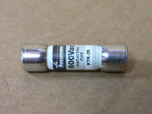 Bussmann Ktk-20 20A Limitron Fast Acting Fuse Bussmann Ktk-20 20A Limitron Fast Acting Fuse