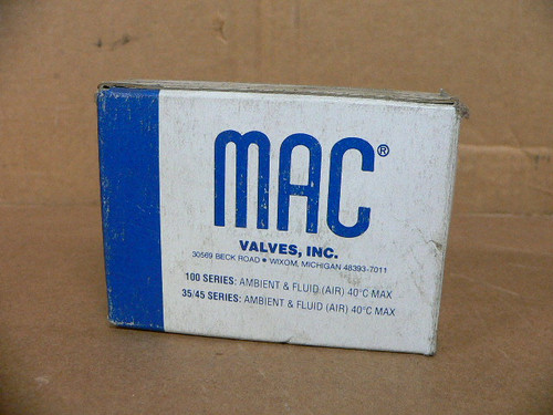 Mac Valves, Inc. 45A-Aa1-Ddaj-1Kg Solenoid Valve 4-Port 2-Position Mac Valves, Inc. 45A-Aa1-Ddaj-1Kg Solenoid Valve 4-Port 2-Position