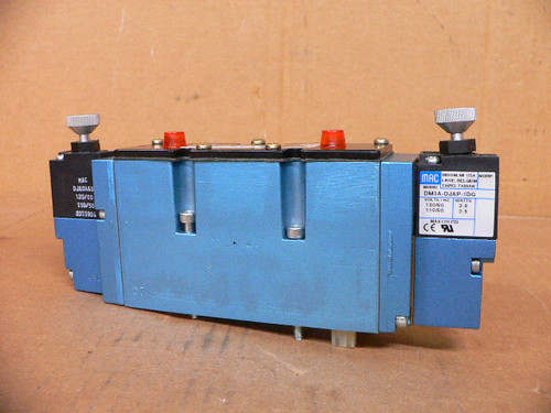 Mac 93A-Eab-000-Dm-Djap-4Dg Pneumatic Double Solenoid 4/3 Spool Valve 120V Mac 93A-Eab-000-Dm-Djap-4Dg Pneumatic Double Solenoid 4/3 Spool Valve 120V