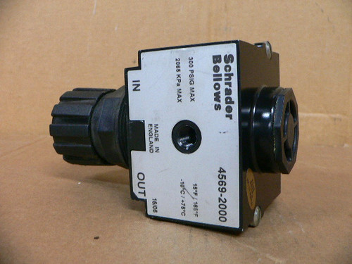 Schrader Bellows 4569-2000 300 Psig Prep-Air Modular Pneumatic Regulator Schrader Bellows 4569-2000 300 Psig Prep-Air Modular Pneumatic Regulator