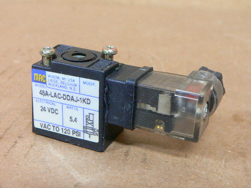Mac Valves 45A-Lac-Ddaj-1Kd Solenoid Valve Mac Valves 45A-Lac-Ddaj-1Kd Solenoid Valve