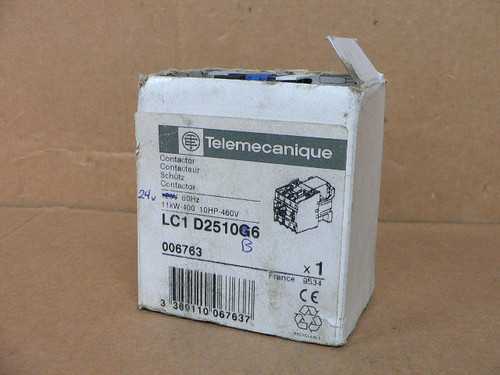 Telemecanique Lc1 D2510 Contactor 24V Telemecanique Lc1 D2510 Contactor 24V