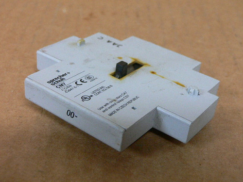Sprecher + Schuh Cm7-00 Auxiliary Contact Block Side Mount 10A 690V Sprecher + Schuh Cm7-00 Auxiliary Contact Block Side Mount 10A 690V
