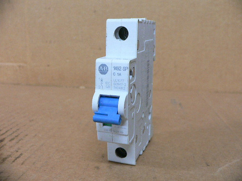 Allen Bradley 1492-Spm1c010 1 Pole 1A Circuit Breaker Allen Bradley 1492-Spm1c010 1 Pole 1A Circuit Breaker