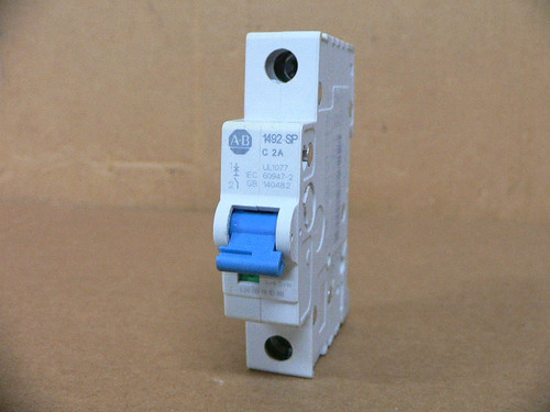 Allen Bradley 1492-Spm1c020 2A 1 Pole Circuit Breaker Allen Bradley 1492-Spm1c020 2A 1 Pole Circuit Breaker