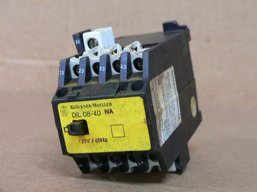 Klockner Moeller Dil 08-40 Contactor Relay 120V Coil Klockner Moeller Dil 08-40 Contactor Relay 120V Coil