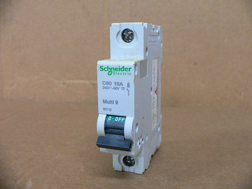 Schneider Electric C60 15A 1P Circuit Breaker 240V Schneider Electric C60 15A 1P Circuit Breaker 240V