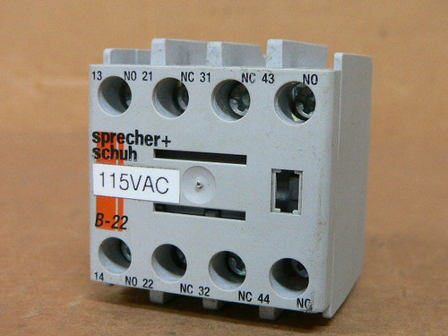 Sprecher + Schuh Ca7-Pvb-22 Contactor Sprecher + Schuh Ca7-Pvb-22 Contactor