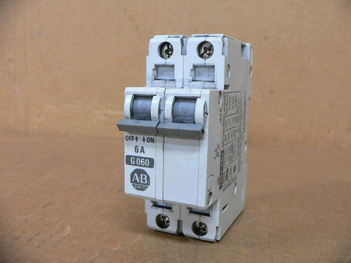 Allen Bradley 1492-Cb2 G060 Circuit Breaker 6A Allen Bradley 1492-Cb2 G060 Circuit Breaker 6A