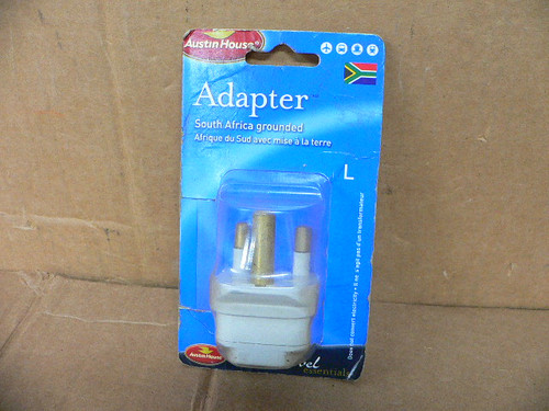 Austin House 1039210F Type L Travel Adapter Plug Grounded South Africa Universal Receptacle Austin House 1039210F Type L Travel Adapter Plug Grounded South Africa Universal Receptacle