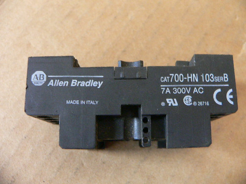 Allen Bradley 700-Hn103 Series C Relay Socket 10A 300V