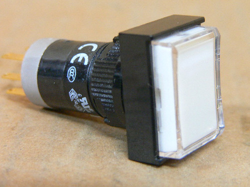 Deca P16lmt1-1Ab White16mm Socket Type Push Button Momentary Switch 6V 12V 24V Led