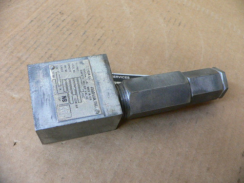 Anderson Greenwood Safety Relief Valve P/N 89C44-2 4000 Psig 1/2" Gas 1073 Scfm