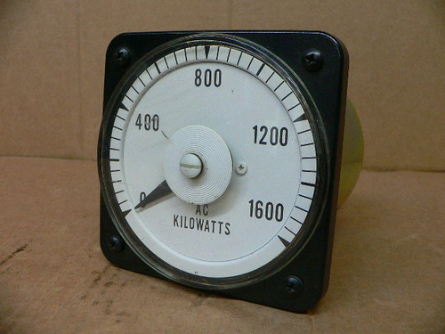 Brownell Electro 0-1600 Kilowatts Ac Panel Meter