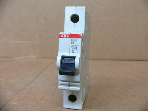 Abb S 251 C4 Miniature Circuit Breaker 4A 230/400V 6000A 1 Pole