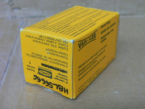 Hubbell Hbl5666c Straight Blade Plug 15A 250V 3W 2P