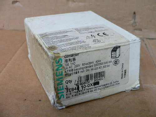 Siemens 3Tb4110-0X Contactor 220 264 V