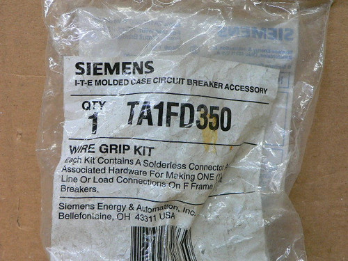 Siemens Ta1fd350 Molded Case Circuit Breaker Wire Grip Kit