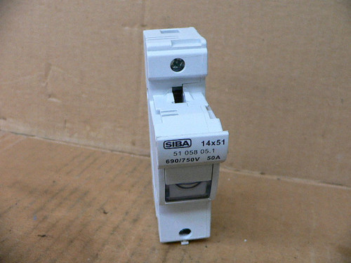 Siba 14X51 51 058 05.1 Industrial Fuse Holder 690/750V 50A Urz-U