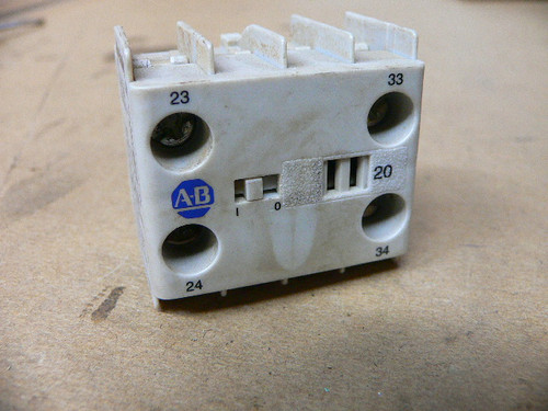 Allen Bradley 100-Kfc20 100Kfc20 Auxiliary Contact 12Amp 2No W/ Screw Terminal