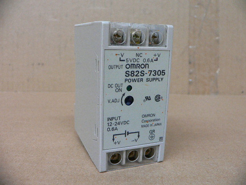 Omron S82s-7305 S82s7305 Power Supply 12 - 24 Vdc Input 5V 0.6A Output