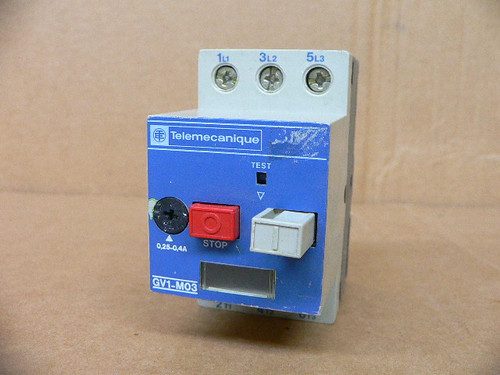 Telemecanique Gv1m03 Motor Starter Protector 0.25-0.4A Telemecanique Gv1m03 Motor Starter Protector 0.25-0.4A