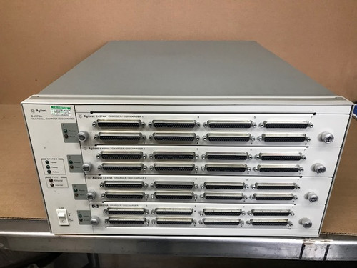 Agilent Keysight E4370a Multicell Discharger Charger With E4374a Modules (4) !