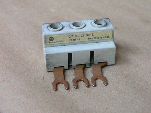 Allen Bradley 140-L2 Series C 3-Pole Terminal Line Side Feeder Allen Bradley 140-L2 Series C 3-Pole Terminal Line Side Feeder