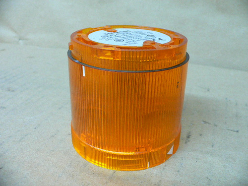 Siemens Orange Stack Light, Mod# 8Wd4 300-1Ad, Max. 230V, Max. 7W, Used