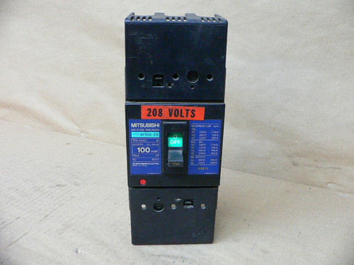 Mitsubishi Nf100-Cs No Fuse Circuit Breaker 3 Pole 100A Mitsubishi Nf100-Cs No Fuse Circuit Breaker 3 Pole 100A