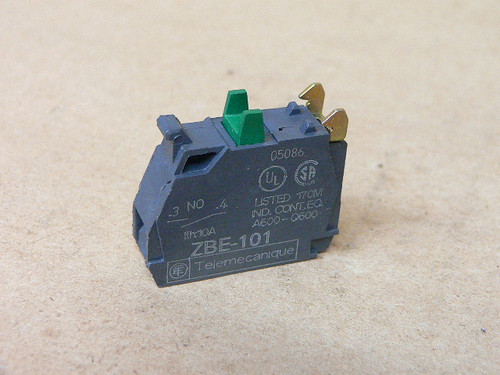 Telemecanique Zbe-101 Zbe101 Contact Block Single Contact 1No Screw Clamp 10A
