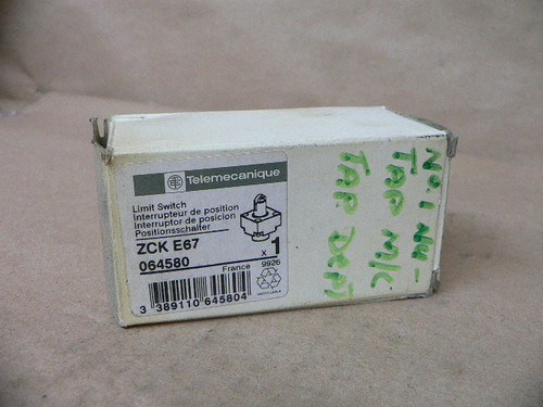 Telemecanique Zck E67, 064580, Limit Switch - New Telemecanique Zck E67, 064580, Limit Switch - New