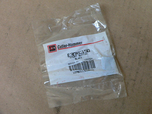 Cutler Hammer - E30kc150 - Short Button Blank Black Series A1 Cutler Hammer - E30kc150 - Short Button Blank Black Series A1