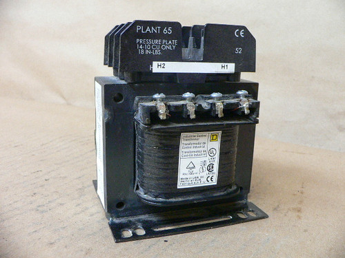 Square D 9070Tf150d5 Industrial Control Transformer 0.15Kva 600Vac 30A 50/60Hz