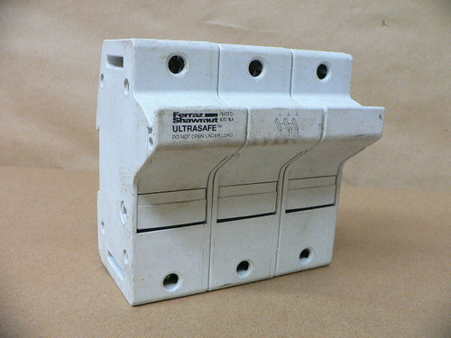 Ferraz-Shawmut Us6j3 Flipout Ultrasafe Class "J" Fuse Holders/ Three Gang