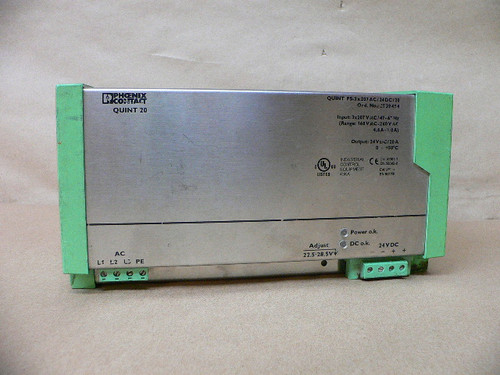 Phoenix Contact Quint-Ps-3X207ac/24Dc/20 Power Supply 24Vdc, 20A Phoenix Contact Quint-Ps-3X207ac/24Dc/20 Power Supply 24Vdc, 20A