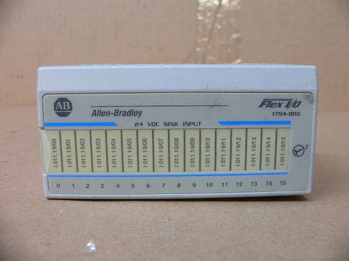 Allen-Bradley Flexlogix Flex I/O Input Module Module 1794-Ib16 Allen-Bradley Flexlogix Flex I/O Input Module Module 1794-Ib16