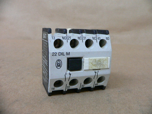 Klockner Moeller 22 Dil M Auxiliary Contact Blockklockner Moeller 22 Dil M Klockner Moeller 22 Dil M Auxiliary Contact Blockklockner Moeller 22 Dil M