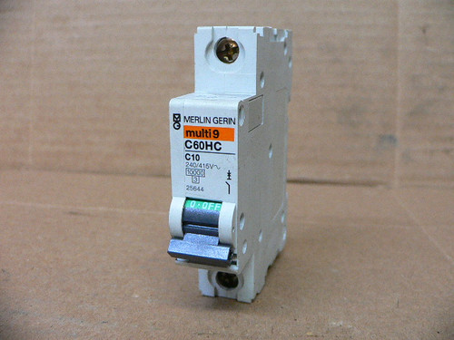 Merlin Gerin C60hc C10 Multi 9 240V/415V 1 Pole Circuit Breaker--Sa Merlin Gerin C60hc C10 Multi 9 240V/415V 1 Pole Circuit Breaker--Sa