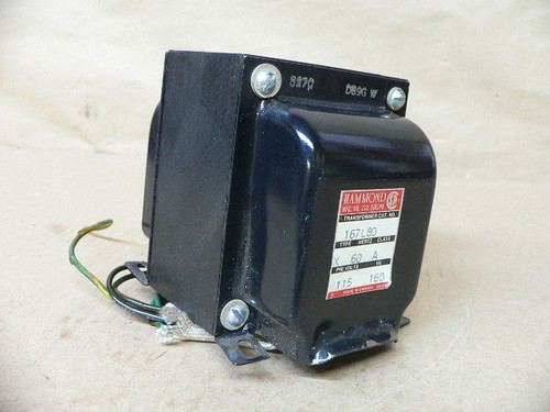 Hammond Transformer 167L80 Type X Pri:115 Volt Sec: 80 160Va 160 Va
