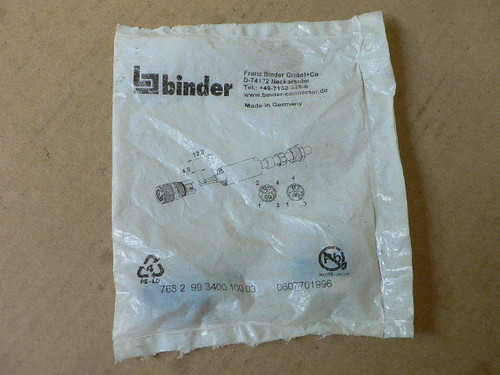 Binder 768 2 99 3400 100 03, 0607701996 Connector