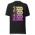 Stand Out with the IK-103 Geometric pattern t-shirt, Sustainable fashion, Durable casual wear, Modern tee designs, Eco-friendly clothing, Front Black