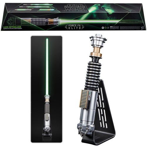 Star Wars Lightsaber  The Black Series Luke Skywalker Force FX Elite Electronic Lightsaber